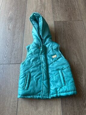 DKNY Teal Toddler Quilted Puffer Jacket